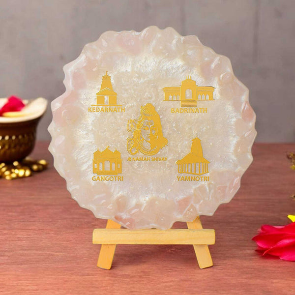 Decorative Resin Frame – Lord Shiva & Char Dham Temples