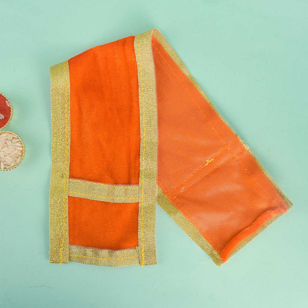 Divine Orange Angvastra/Patka/Duppata 15/22 Inch