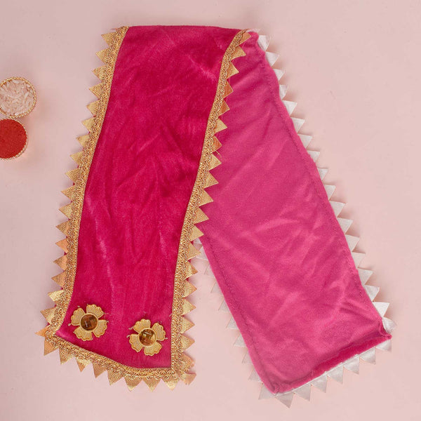 Elegant Pink Patka/Duppata/Angvastra 22/30 Inch