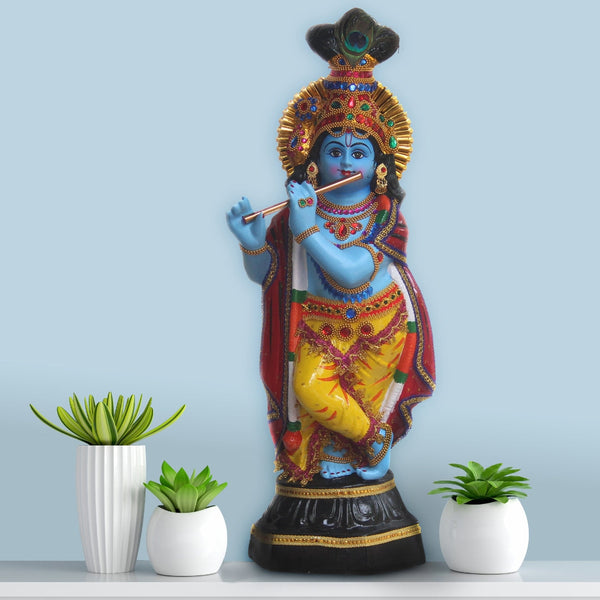 GURUVAYUR KRISHNA IDOL IN FIBRE - 67 CM HEIGHT