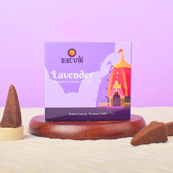 Lavender Pure Masala Incense Cones