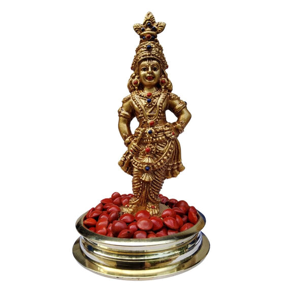 MANJADY KRISHNAN IDOL IN BRASS URULI – 16 CM HEIGHT