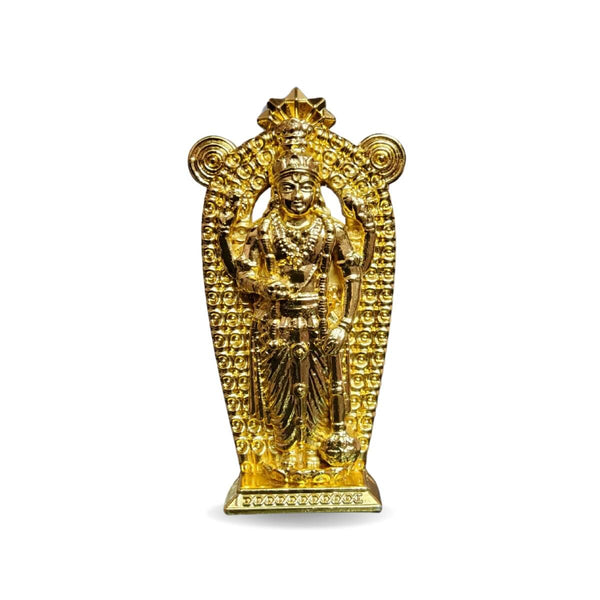 METAL GURUVAYURAPPAN IDOL FOR CAR DASHBOARD AND POOJA ROOM- 6.5 CM HEIGHT