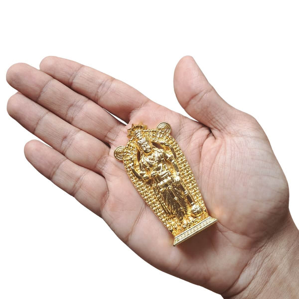 METAL GURUVAYURAPPAN IDOL FOR CAR DASHBOARD AND POOJA ROOM- 6.5 CM HEIGHT