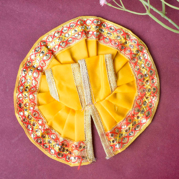 Enchanting Multicolour Laddu Gopal Dress with Golden Border