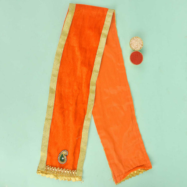 Orange Angvastra/Patka/Duppata 31 Inch