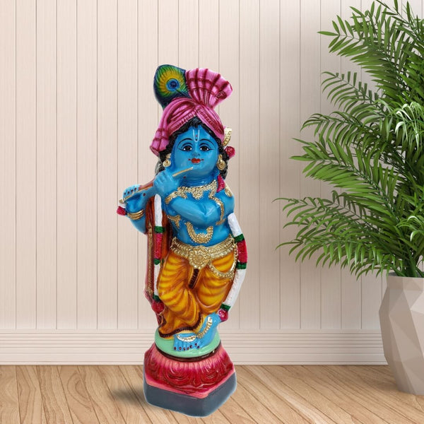 PAPER PULP KRISHNA MURTI-55 CM, RED