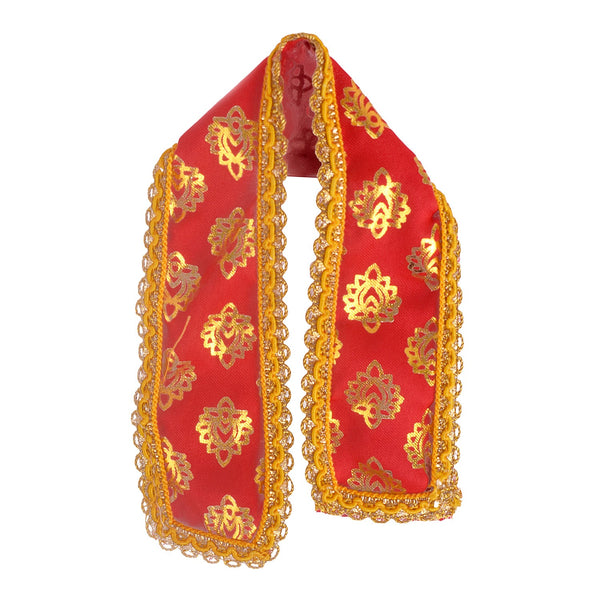 Red and Yellow Royal Patka/Duppata/Angvastra 14/22 INCH