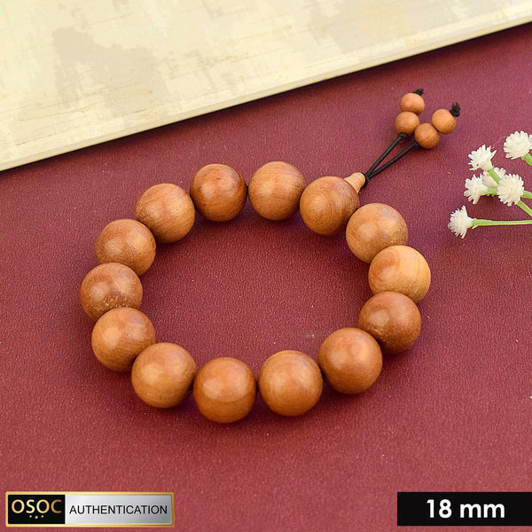 Scented 18 mm White Chandan Bracelet