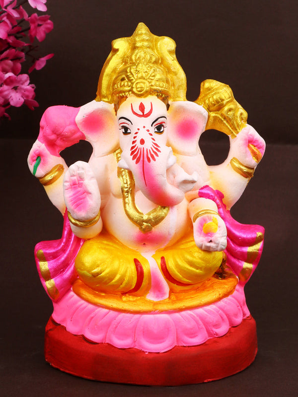 6.5 Inch Sumukha Eco-Friendly Ganesha Idol