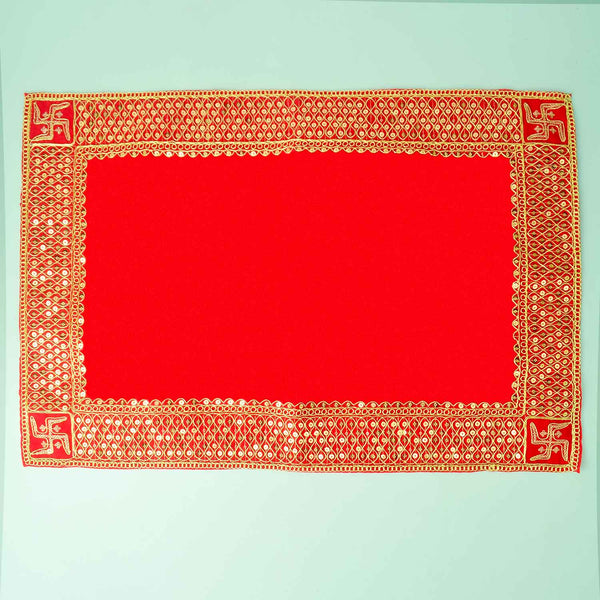 Swastik Design Aasan 16x24 Inch (Big) – Pack of 4