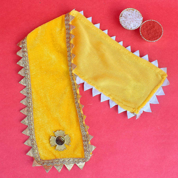 Traditional Yellow Angvastra/Patka/Duppata 15 Inch