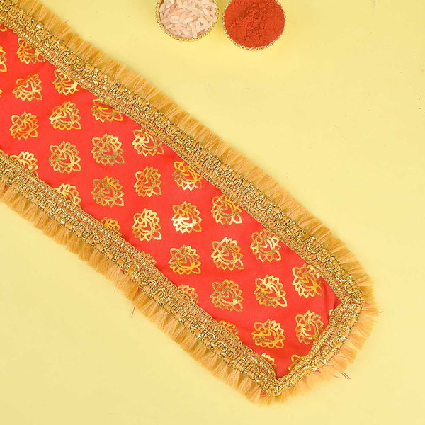 Traditional Red Angvastra/Patka/Duppata 32 Inch