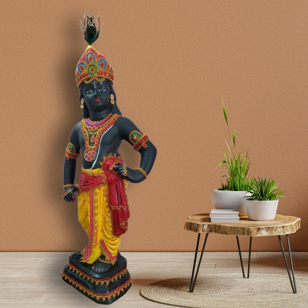 GURUVAYUR KRISHNA STATUE IN FIBRE-86 CM HEIGHT