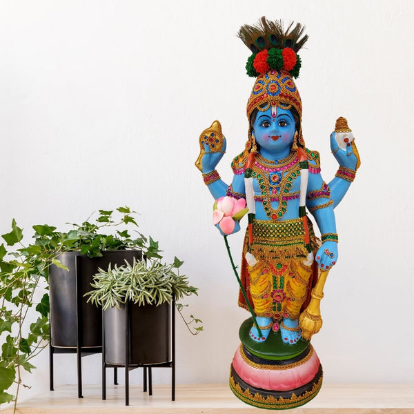 GURUVAYURAPPAN STATUE IN FIBRE-72 CM HEIGHT