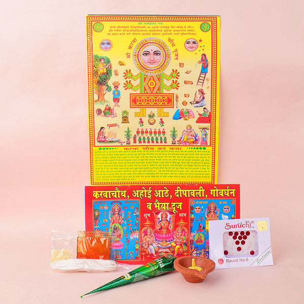 Complete Karwa Chauth Pooja Kit for Traditional Rituals