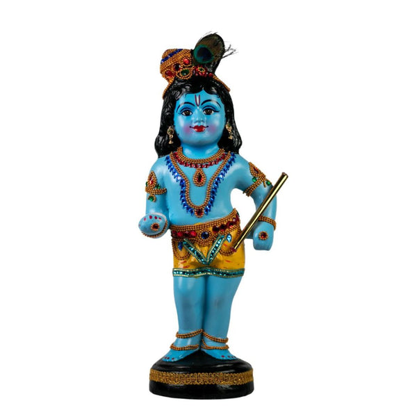 LADOO GOPAL IDOL, BABY KRISHNA, VENNA KRISHNA IDOL IN FIBRE- 46 CM HEIGHT
