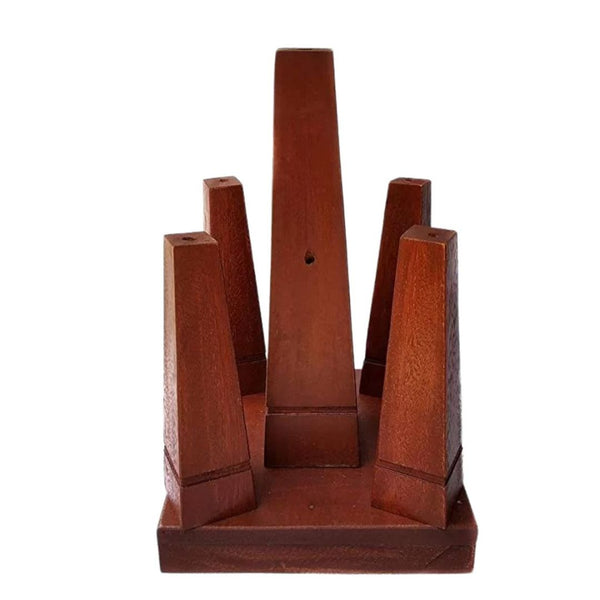 SMALL THRIKKAKARA APPAN IDOL FOR ONAM, ONATHAPPAN IDOL MADE IN WOOD- SET OF 5, 21 CM